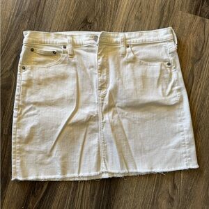 J. Crew Mercantile Mini Skirt With Raw Hem size 12